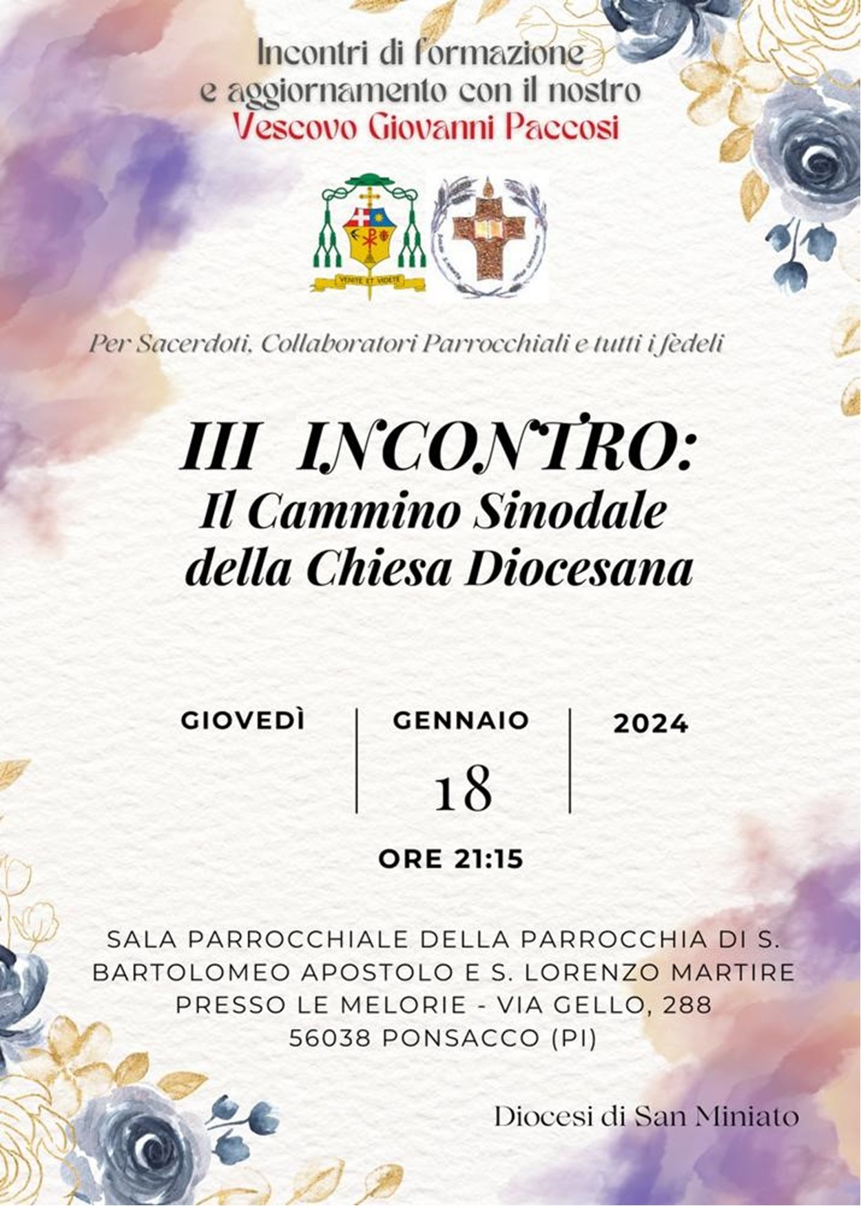 Calendario diocesano 2022-2023 – Diocesi di San Miniato